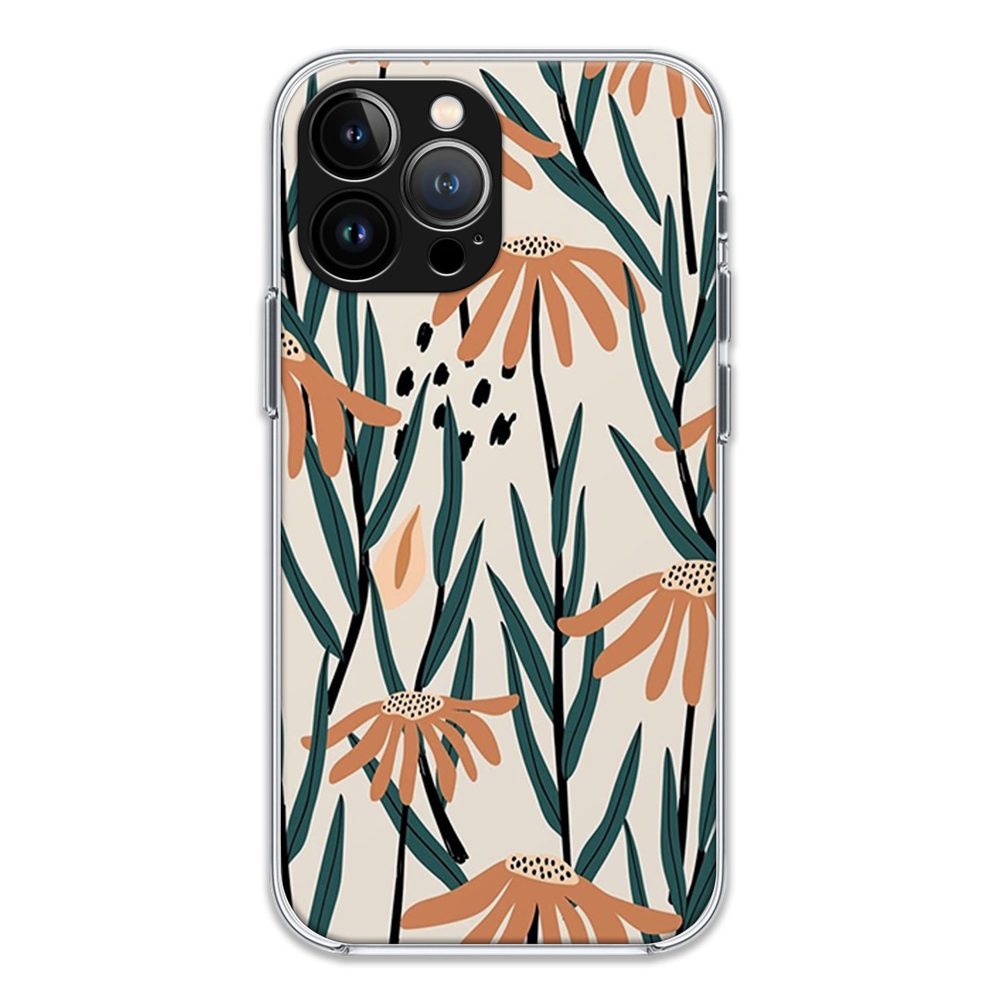 Floral Design Aesthetic Case For Iphone