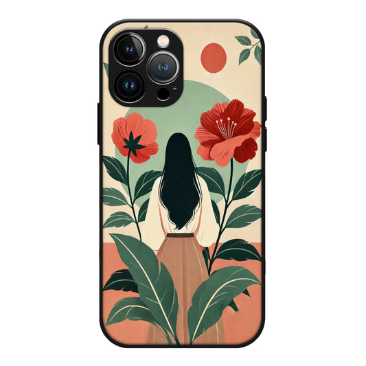 Girl Flower Case For Iphone