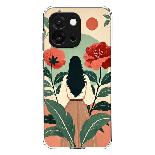 Girl Flower Case For One Plus
