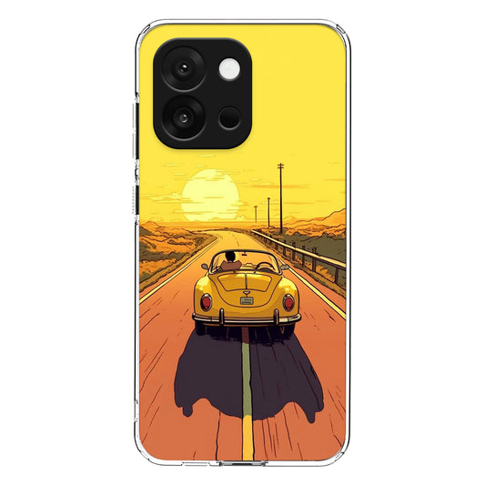 Sunset Vintage Car Case For One Plus