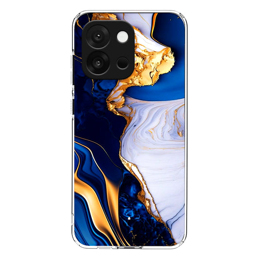 Blue Pattern Marble Case For One Plus