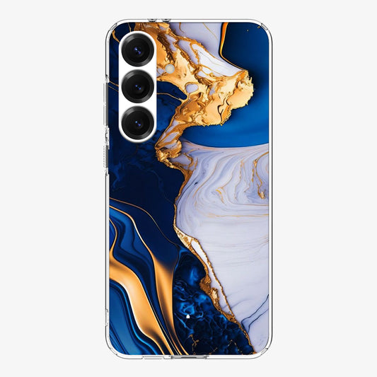 Blue Pattern Marble Case For Samsung