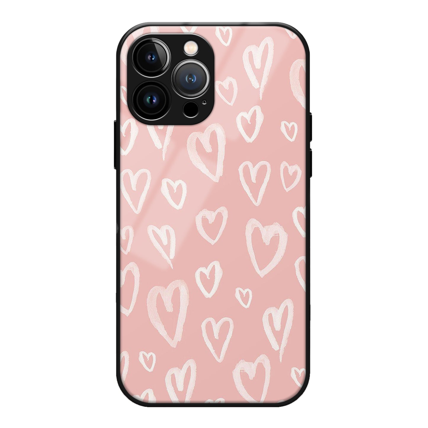 Love Pattern Glass Case 3Brocases
