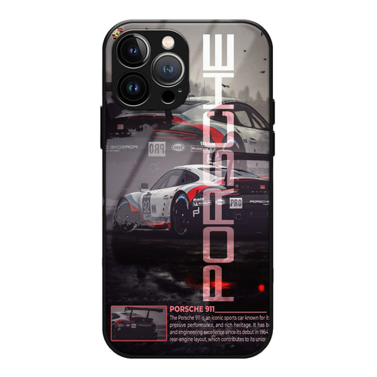 Aesthetic Porsche Glass Cover