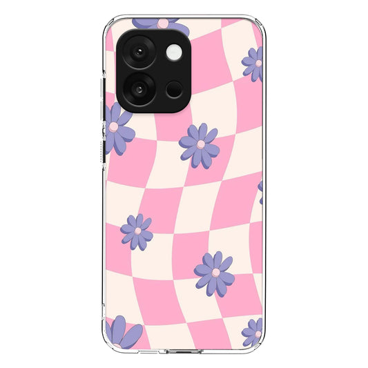 Groovy Floral Check Case For One Plus
