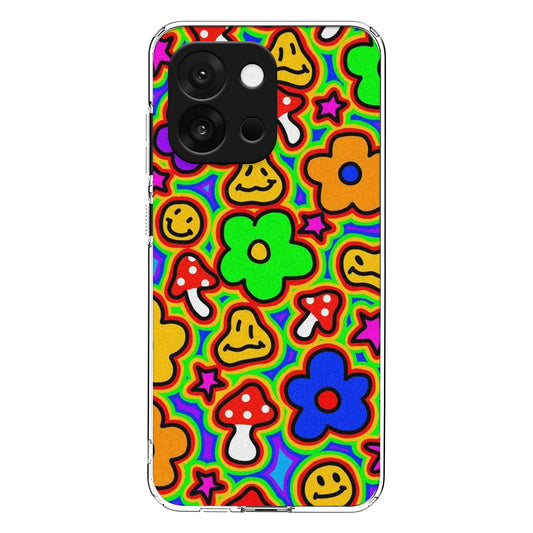 Smiley Floral Case For One Plus