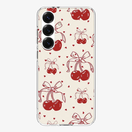 Cherry Love Bow Case For Samsung