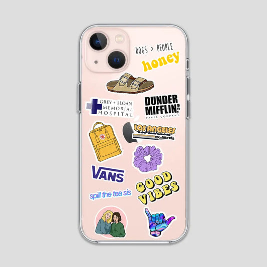 Good Vibes 2 Stickers Clear Case 3Brocases