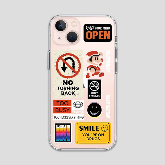 Keep Ur Mind Stickers Clear Case 3Brocases