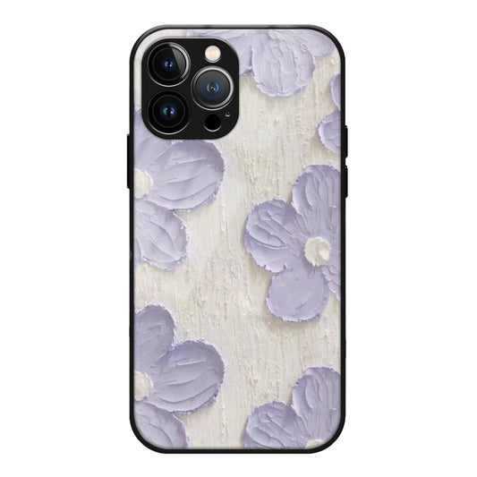 Lavender Floral Premium Glass Case
