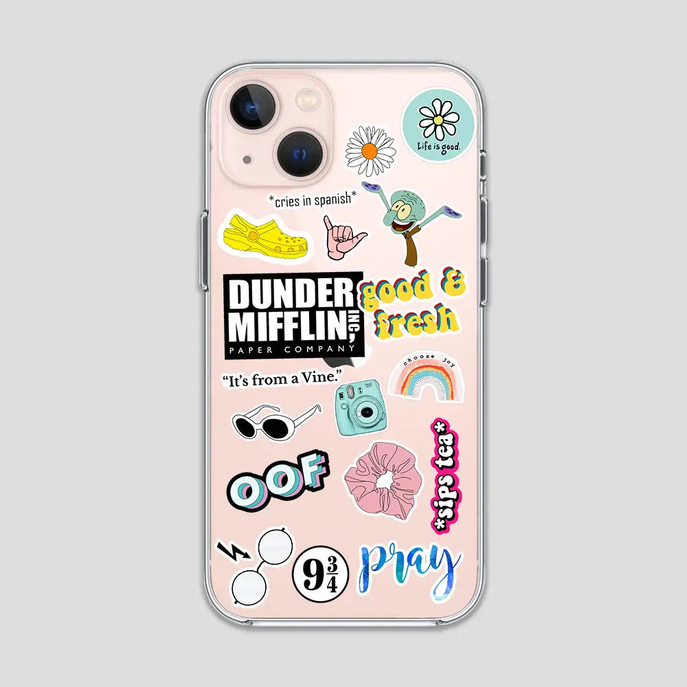 Life is Good Stickers Clear Case 3Brocases