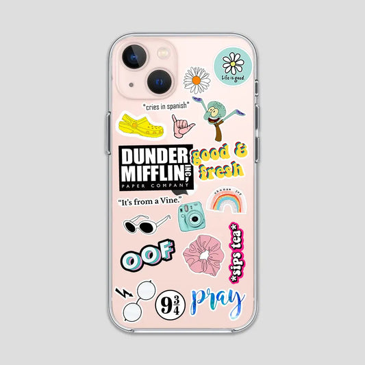 Life is Good Stickers Clear Case 3Brocases