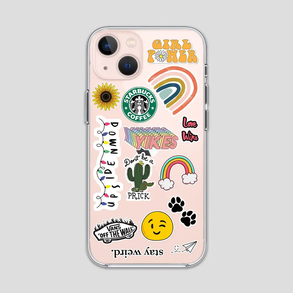 Stay Weird Stickers Clear Case 3Brocases
