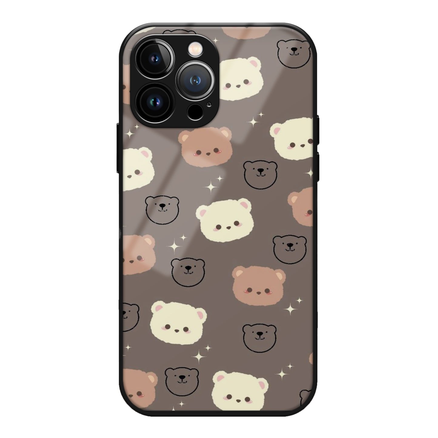 Bear Aesthetic Phone Glass Case 3Brocases