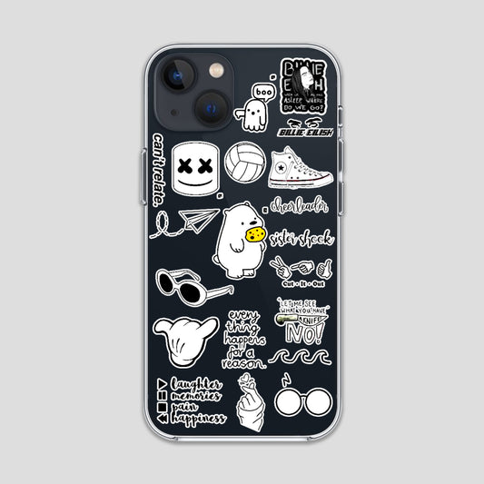 Can't Relate Stickers Clear Case 3Brocases