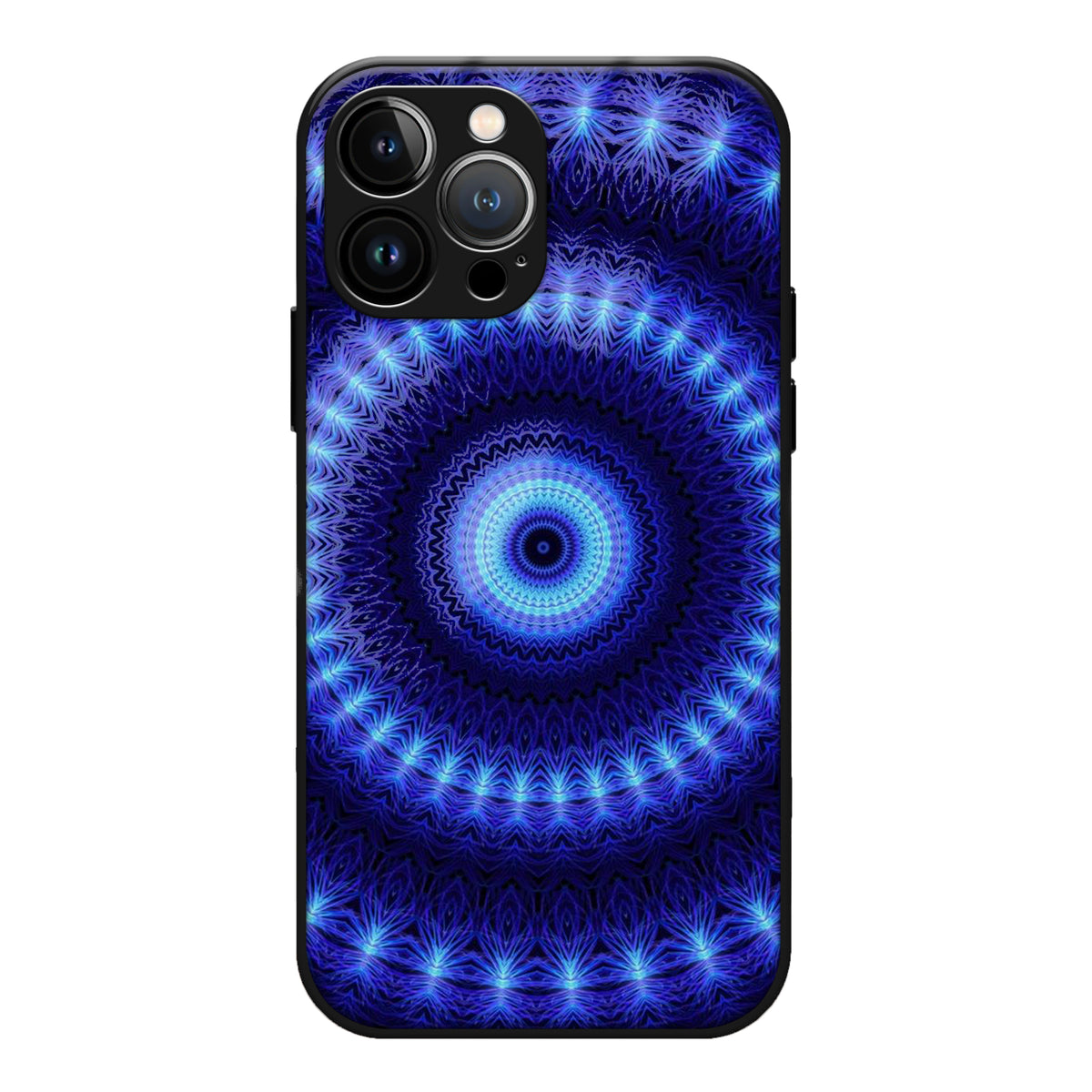Blue Neon Aesthetic Glass Case 3Brocases