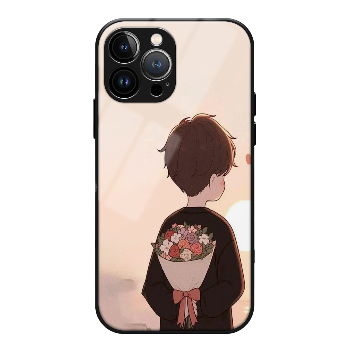 Cute Couple Glass Case 3Brocases