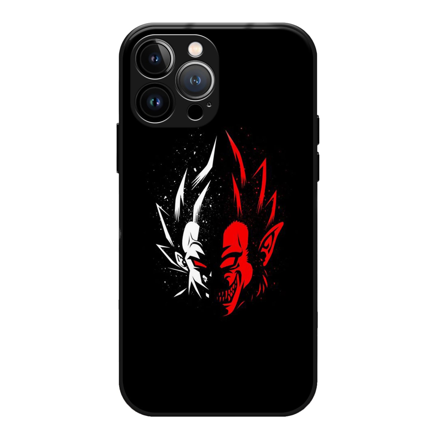 Black Anime Design Phone Glass Case 3Brocases