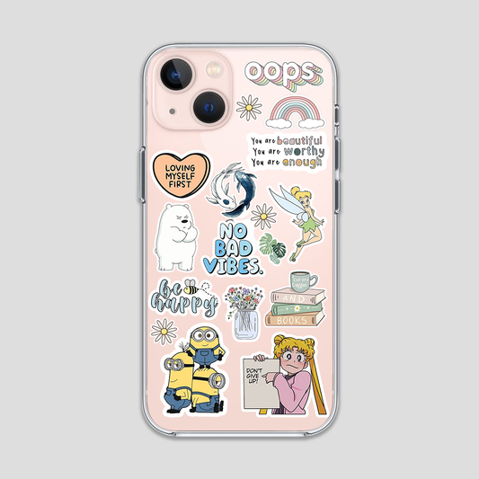 Don't Give Up Stickers Clear Case 3Brocases