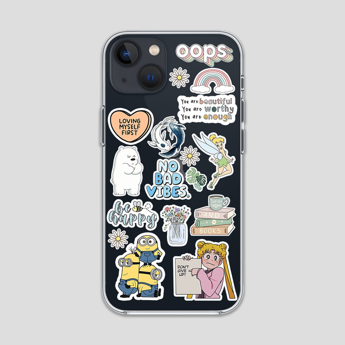 Don't Give Up Stickers Clear Case