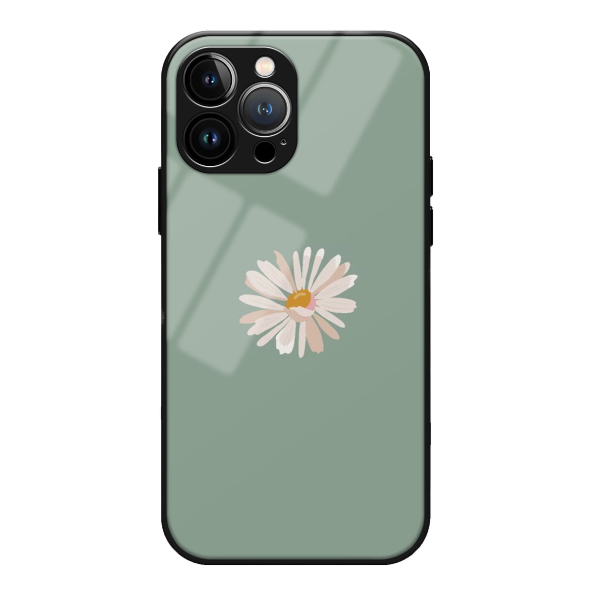 Flower Aesthetic Phone Glass Case 3Brocases