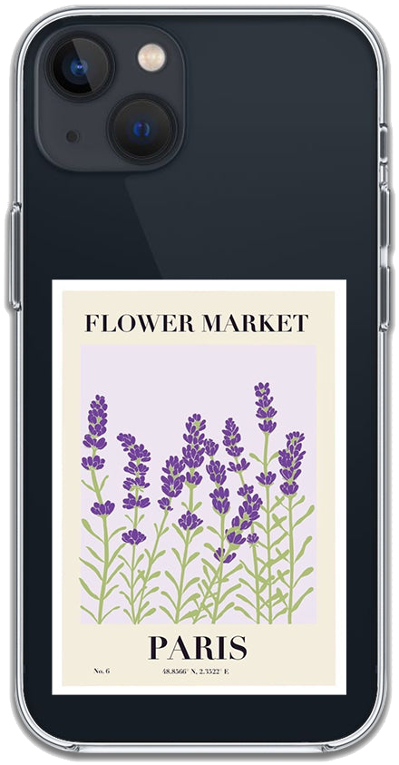Paris Floral Poster sticker case