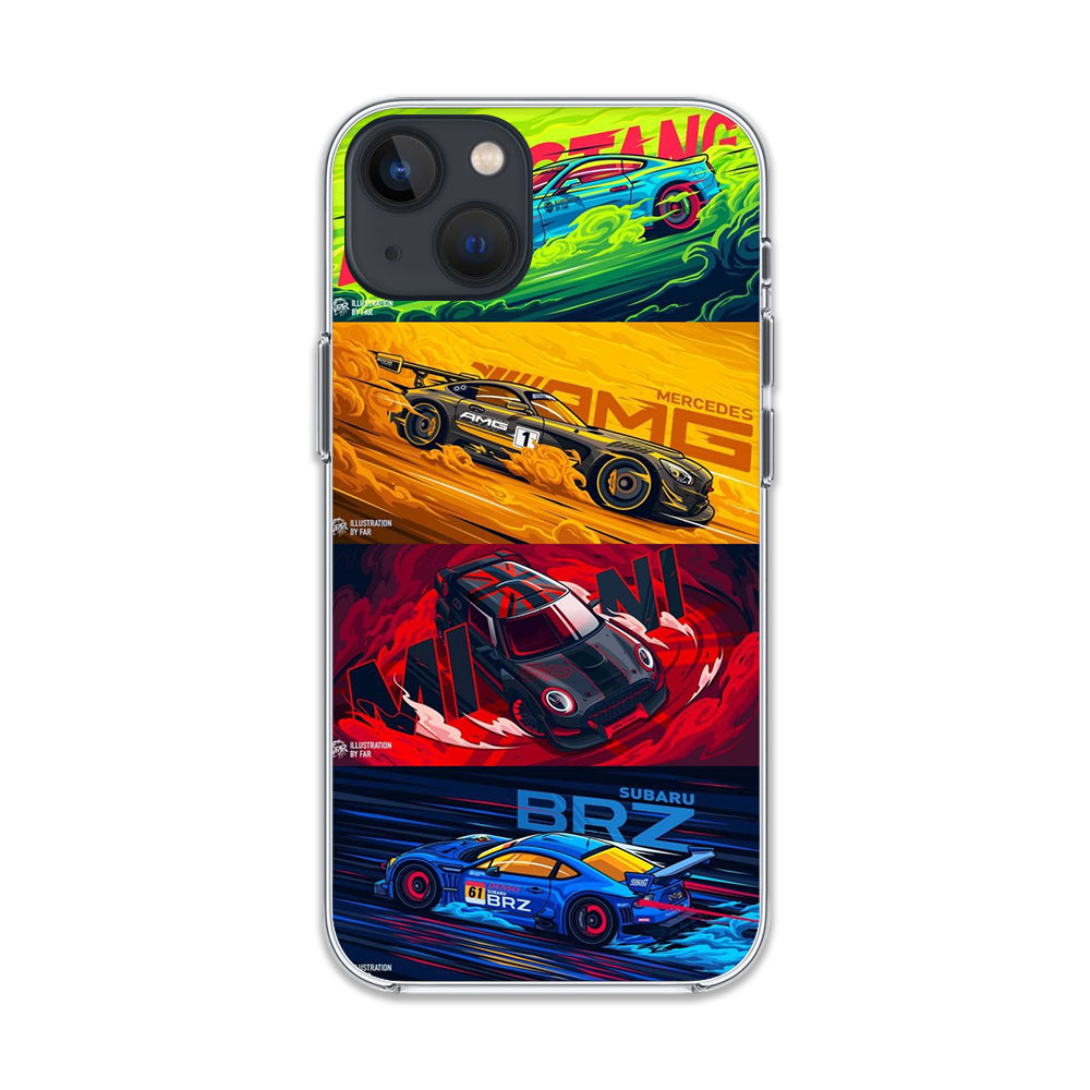 Racing Car Premium Glass Case 3Brocases