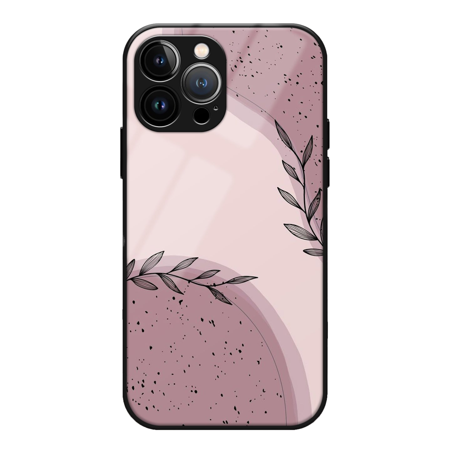 Leaf Design Glass Case 3Brocases