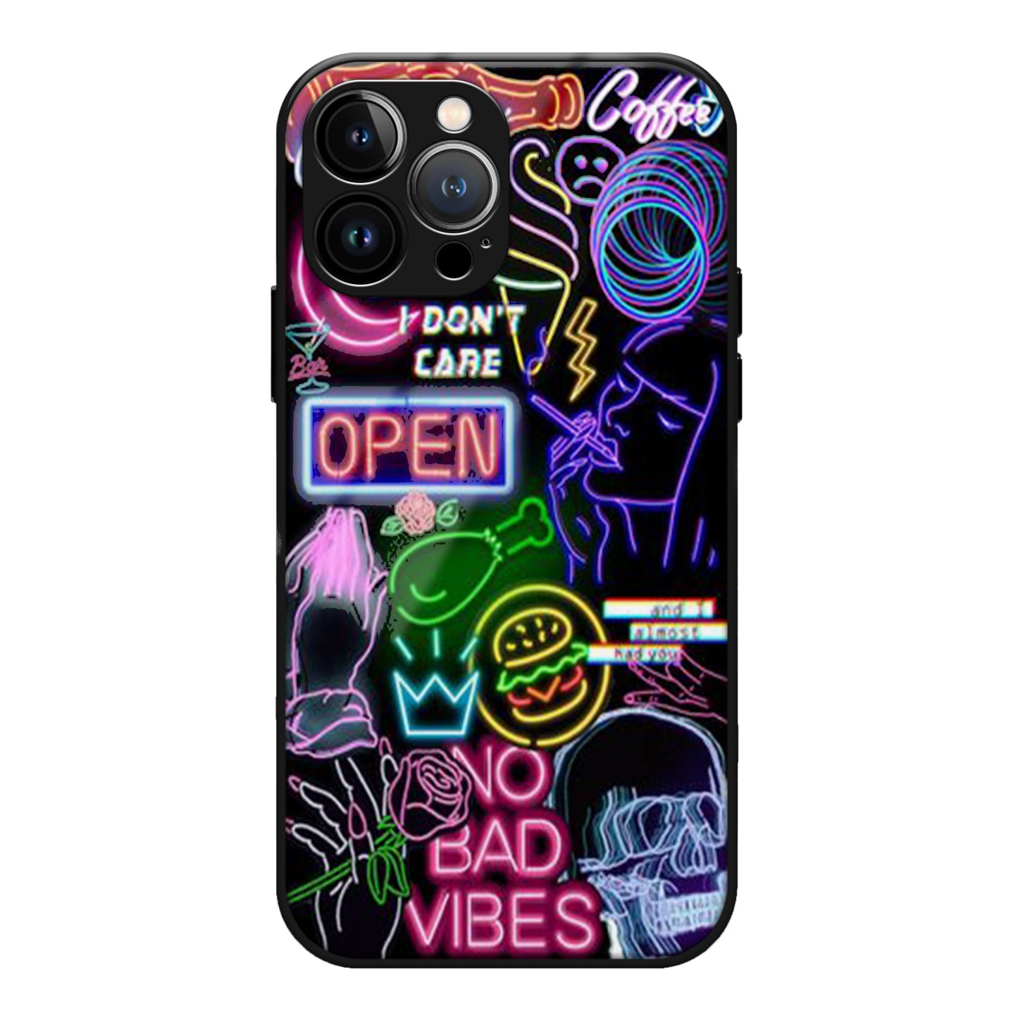 Neon Aesthetic Glass Case 3Brocases