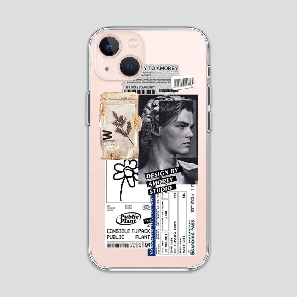 Public Plant Designer Stickers Clear Case 3Brocases