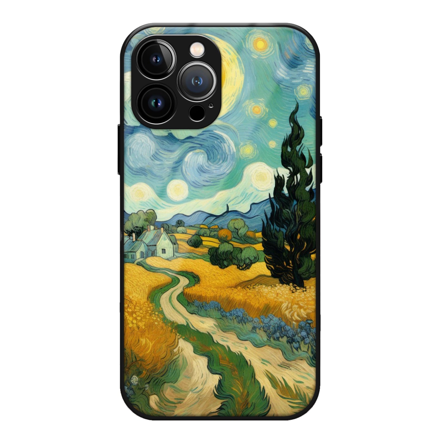 Village Nature Scenery Glass Case 3Brocases