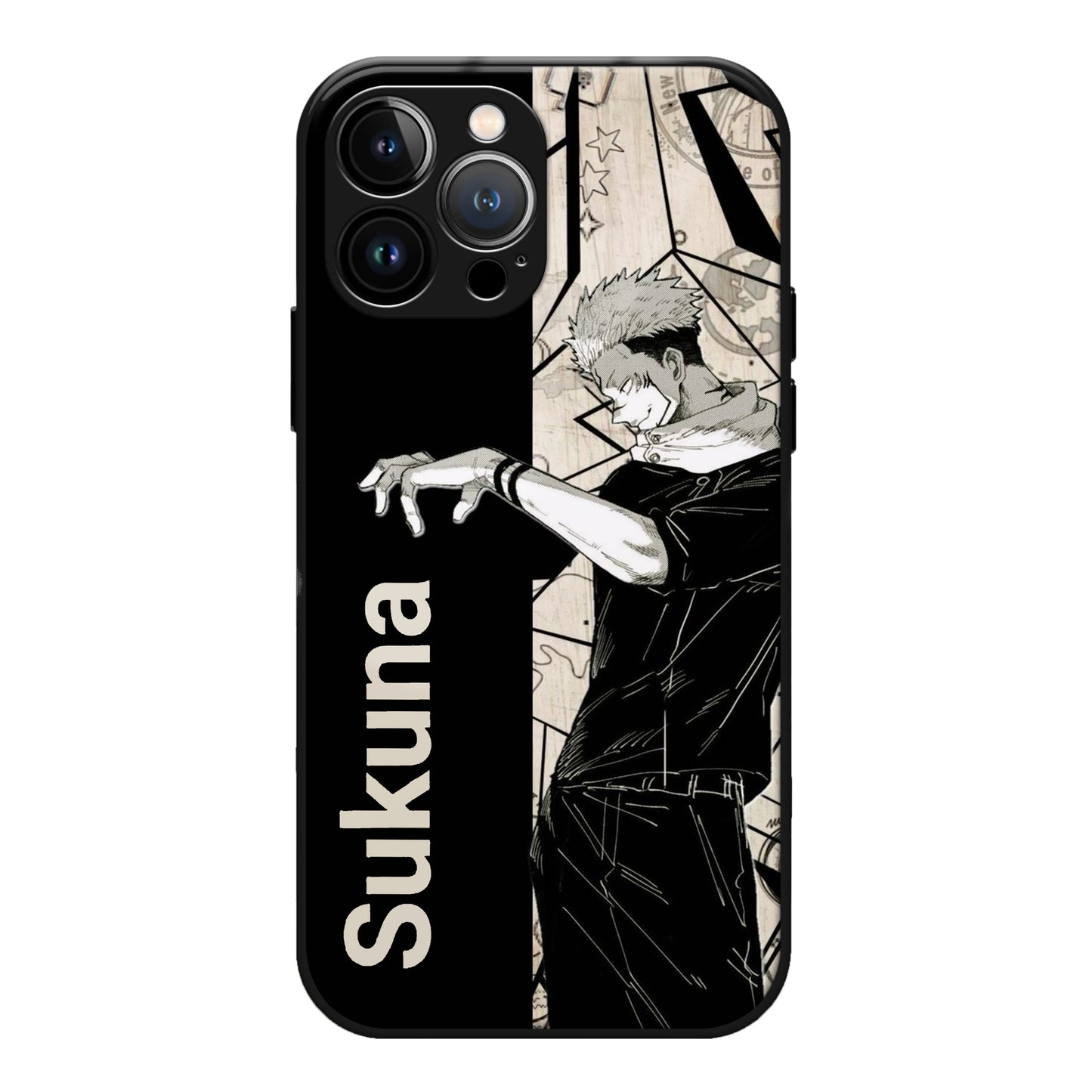 Sukuna Anime Design Phone Glass Case 3Brocases