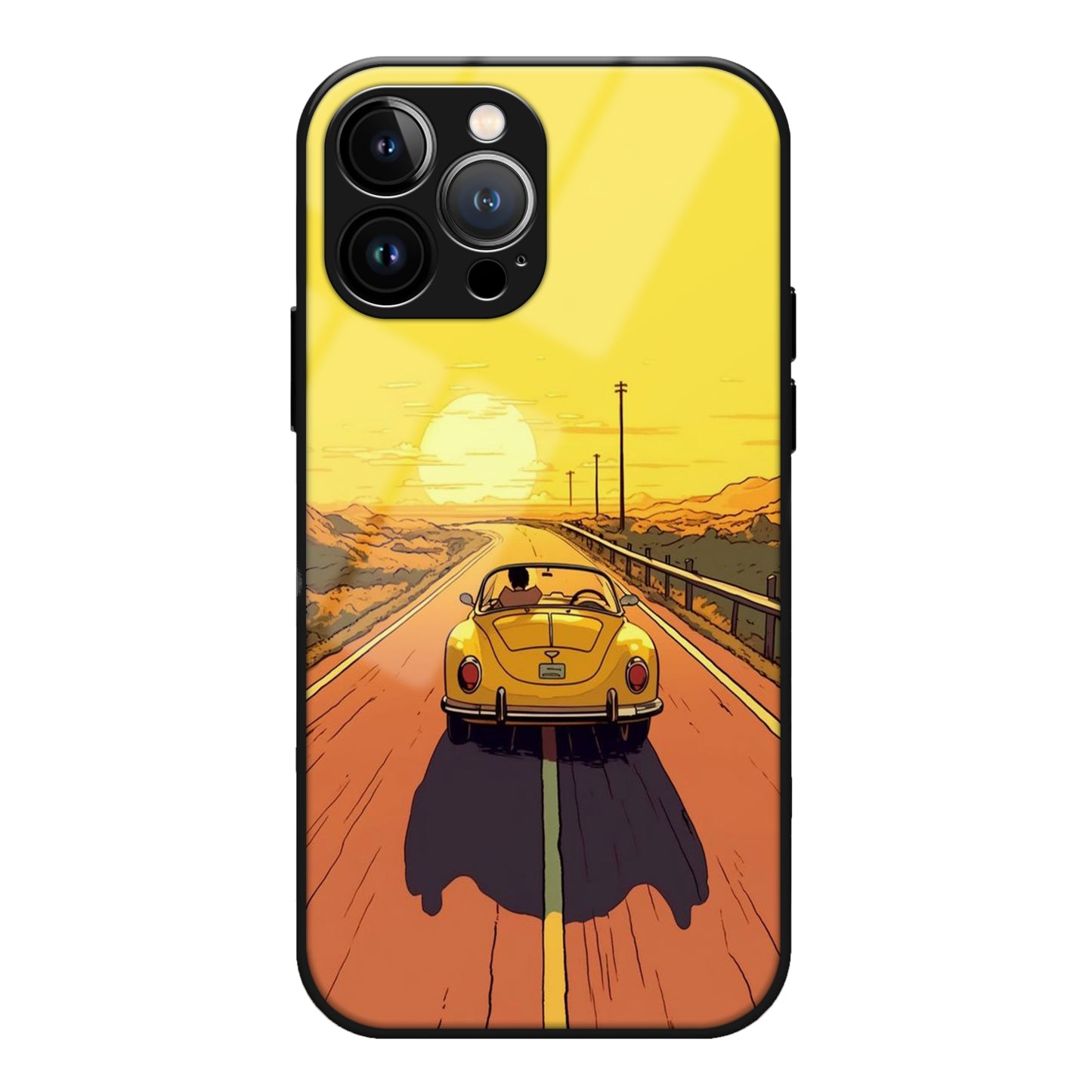 Sunset Aesthetic Glass Case 3Brocases