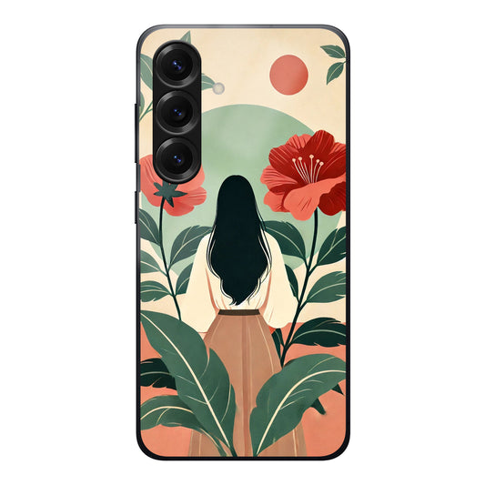 Girl Flower  Case For Samsung