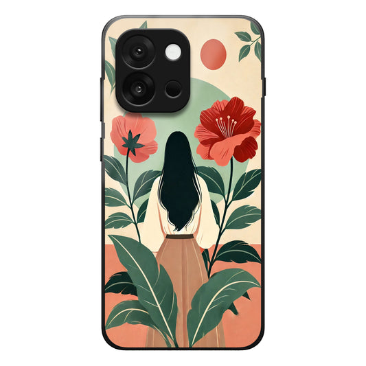 Girl Flower Case For One Plus