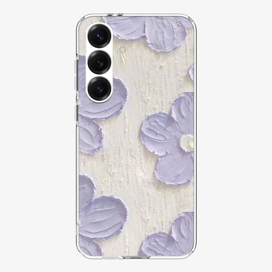 Lavender Floral Premium  Case For Samsung