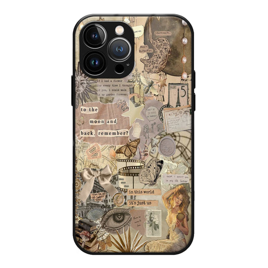 Moon & Back Aesthetic Glass Case 3Brocases