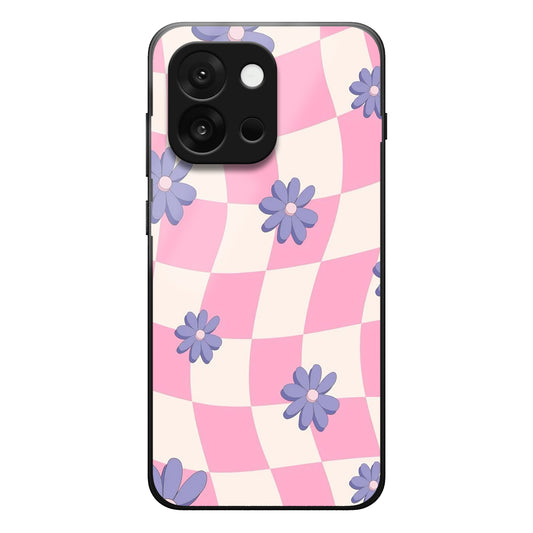 Groovy Floral Check Case For One Plus