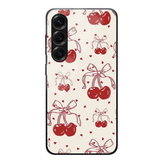 Cherry Love Bow Case For Samsung