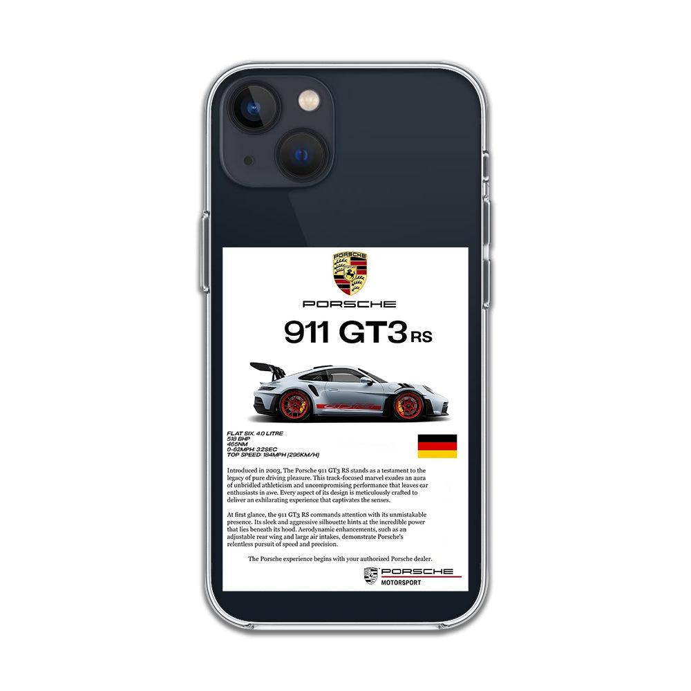 Motorsport Spec Sheet Sticker Case