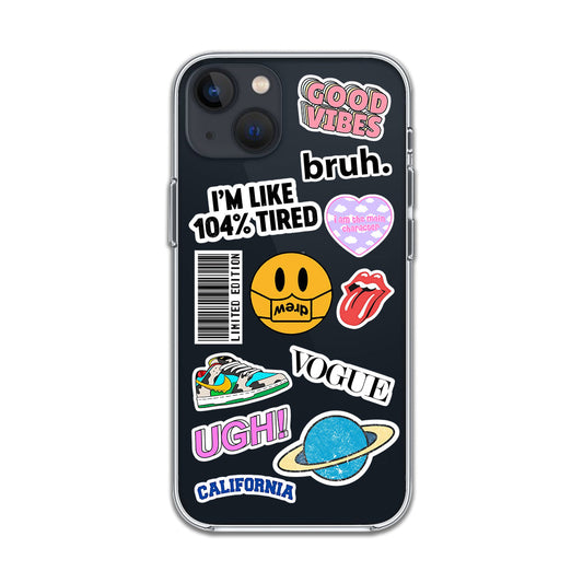 Good Vibes Only (But Tired) Sticker Case