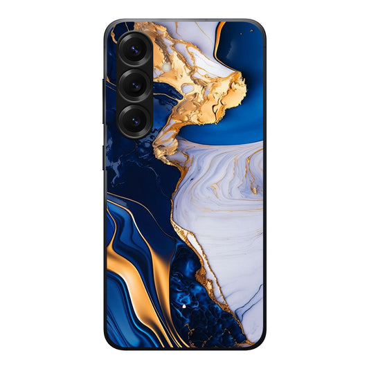 Blue Pattern Marble Case For Samsung