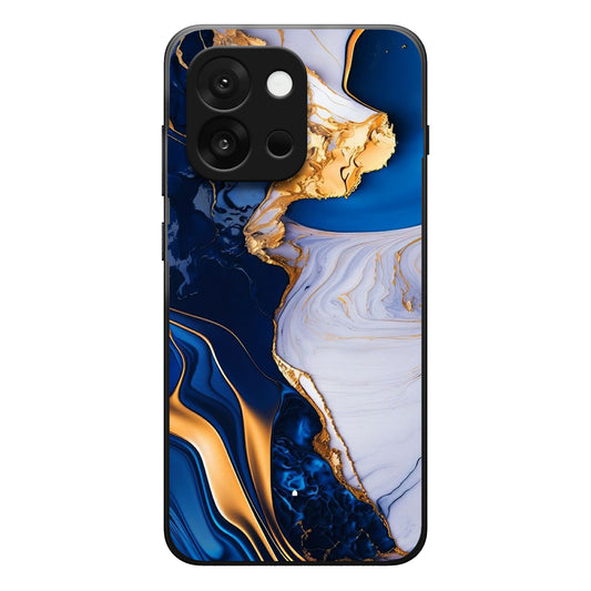 Blue Pattern Marble Case For One Plus