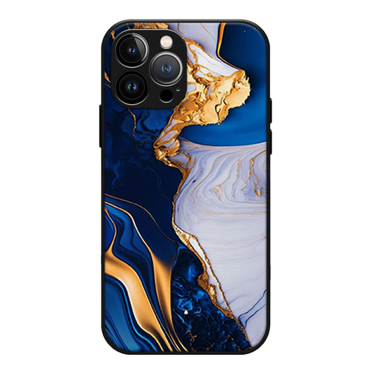 Blue Pattern Marble Case For Iphone