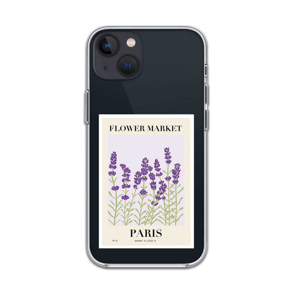 Paris Floral Poster Sticker Case