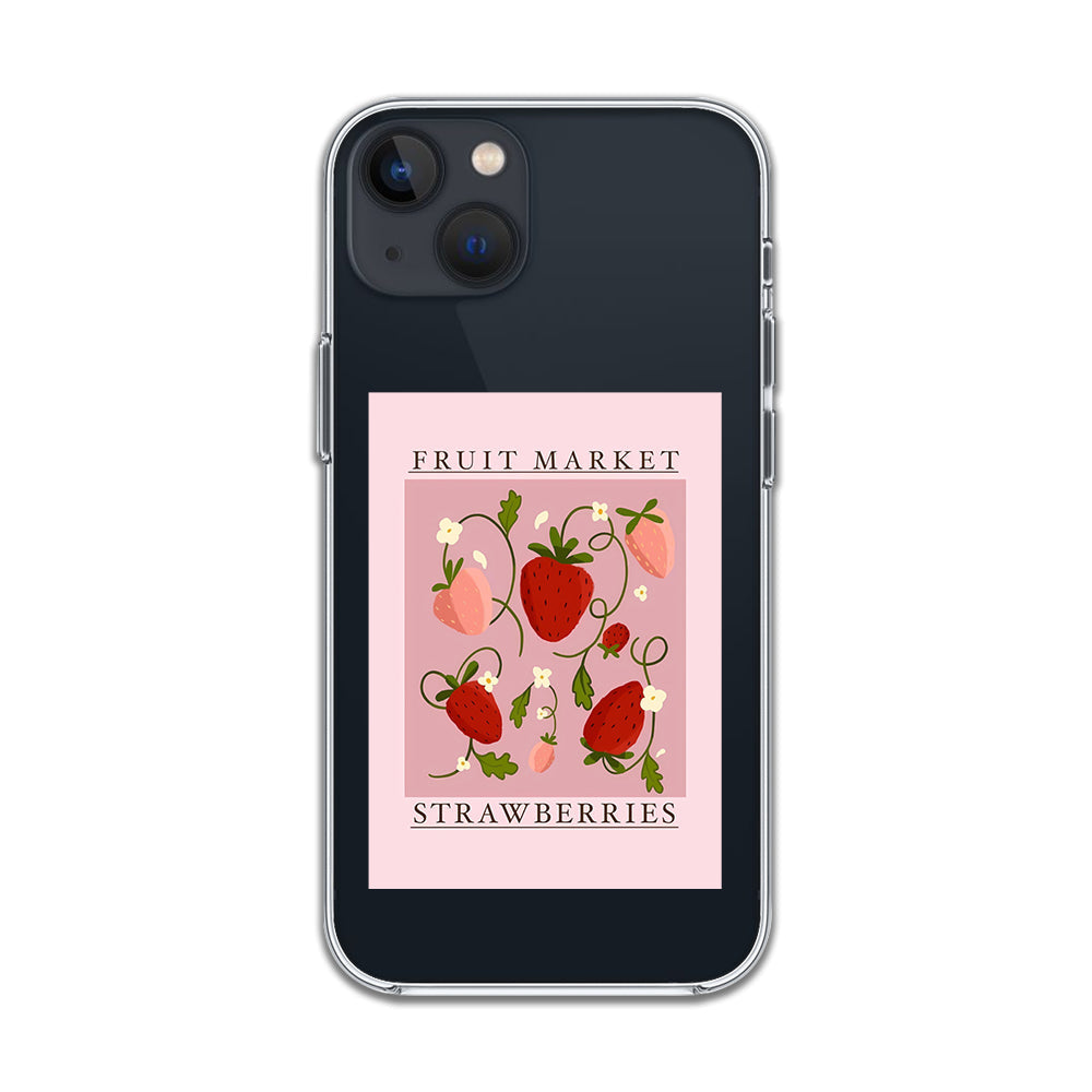 Sweet Strawberry Aesthetic Sticker Case