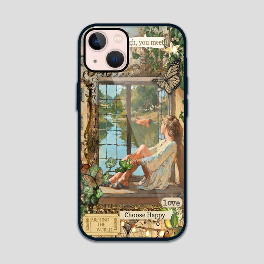 Around The World Girl Glass Case 3Brocases