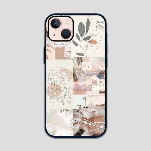 Line Art Glass Case 3Brocases