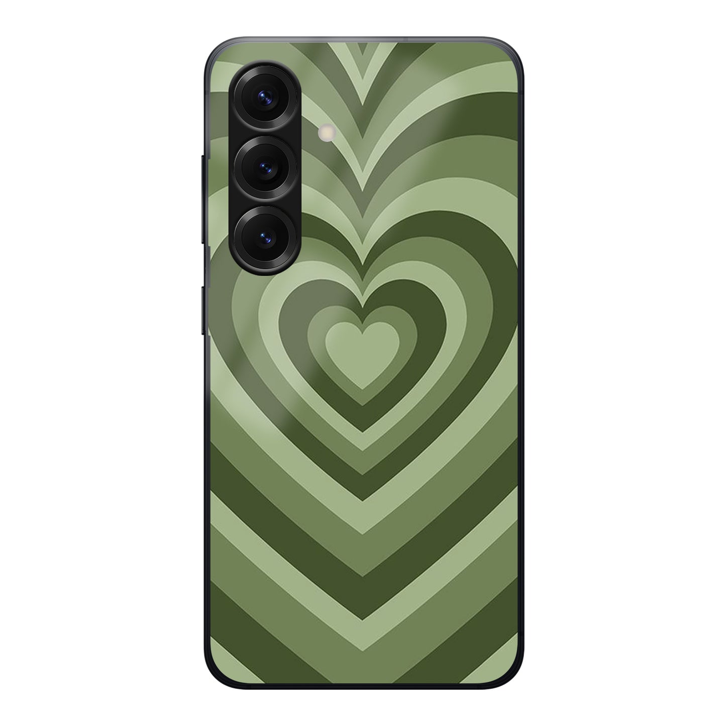 Green Heart Pattern Case For Samsung