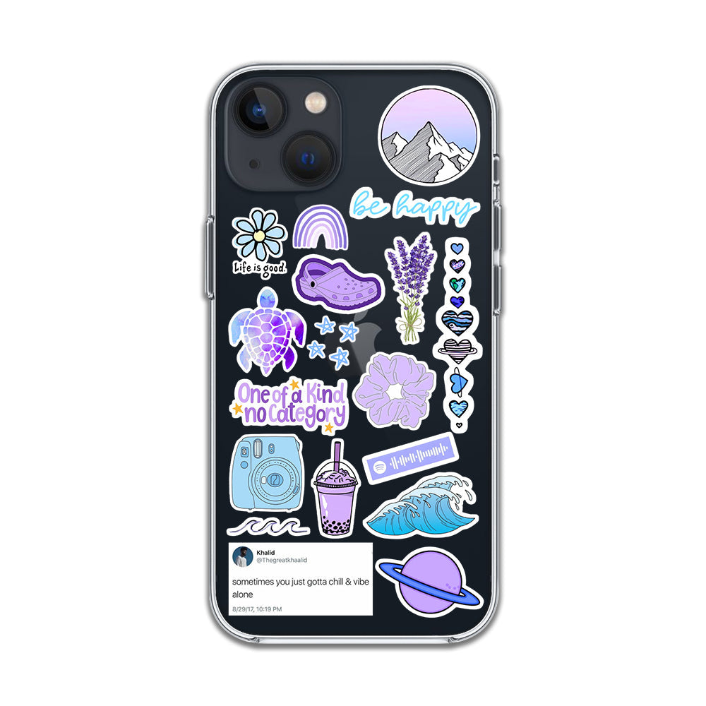 Be Happy Aesthetic Sticker Case